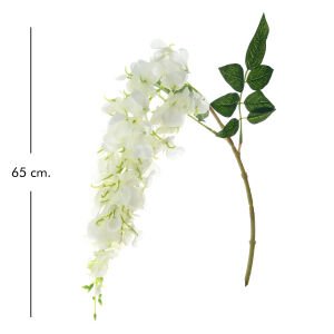 Yapay Asılabilir Sarmaşık Wisteria Beyaz 65 Cm.