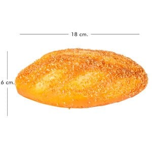 Yapay Oval Ekmek Kahverengi 18x10x6 Cm.