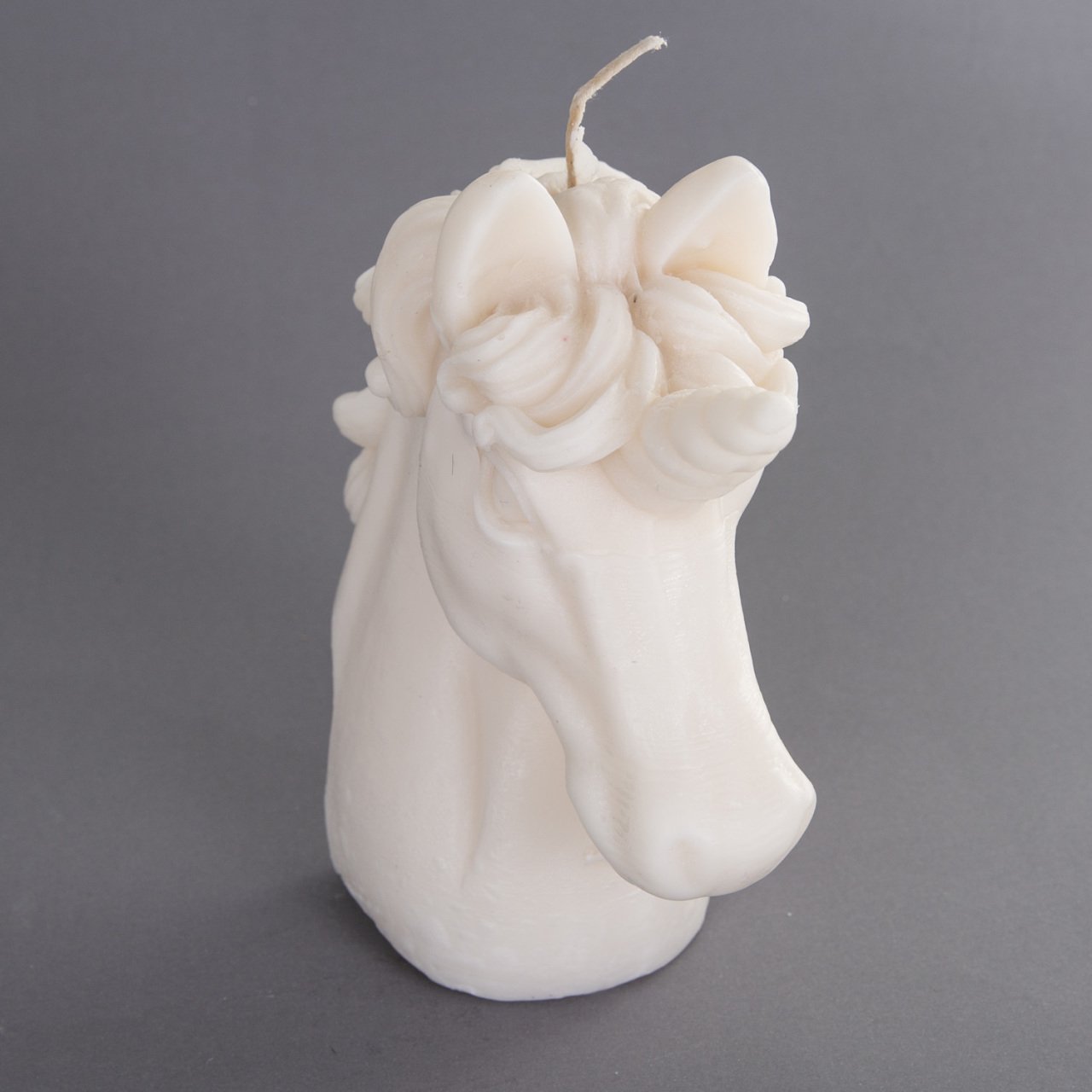 Unicorn Tek Boynuzlu At Mum Krem Renk 17 Cm