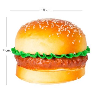 Yapay Hamburger Kahverengi 10x7 Cm.