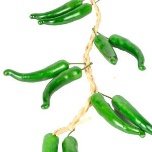 Yapay Salkım Yeşil Biber - 60 cm