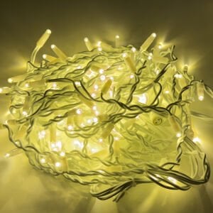 Dış Mekan Saçak Aydınlatma, Gün Işığı - 2 Metre, 144 Ledli, Beyaz Kablo, Eklenebilir