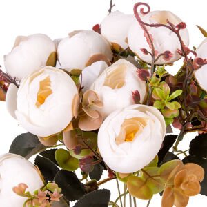 Yapay Çiçek Şakayık Demet 9 Dal Krem 42 Cm.