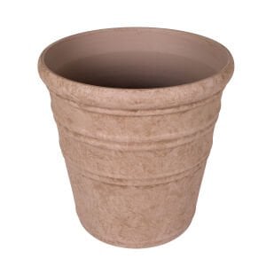 Oval İç ve Dış Mekan Saksı Vizon Mini Boy 35,5x35,5x34,5 Cm.