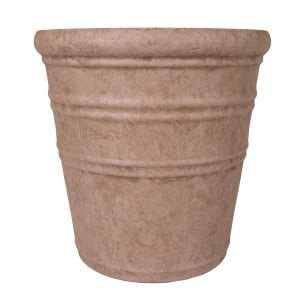 Oval İç ve Dış Mekan Saksı Vizon Mini Boy 35,5x35,5x34,5 Cm.