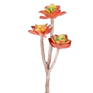 Yapay Kaktüs Sukulent Kırmızı  35 Cm