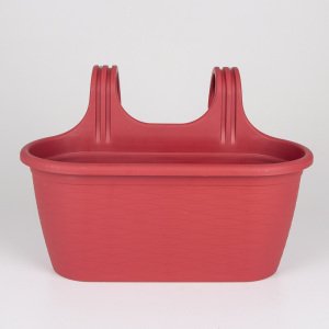 Veramaya Sahra Askılı Kırmızı Balkon Saksı 6,3 Litre No:2
