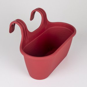 Veramaya Sahra Askılı Kırmızı Balkon Saksı 6,3 Litre No:2