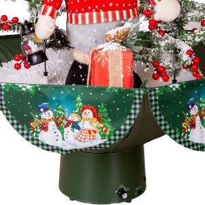 Yılbaşı Kar Fıskiyeli Noel Baba Işıklı Ve Müzikli 65X75 Cm