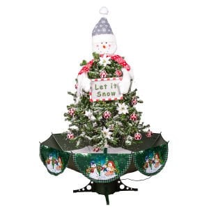 Yılbaşı Kar Fıskiyeli Kardan Adam - Işıklı, Müzikli, 105x162 cm