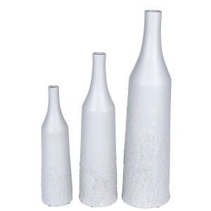 Dekoratif Seramik Vazo Gölge Kumlu 3'lü Set Mint Yeşili