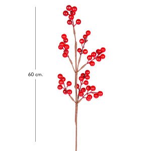 Yılbaşı Çiçeği Pike Berry Kokina Kırmızı 60 Cm.