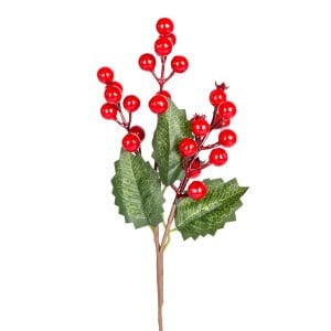 Yılbaşı Çiçeği, Pike, Berry, Kırmızı-Yeşil - 30 cm