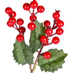 Yılbaşı Çiçeği Pike Berry Kırmızı-Yeşil 30 Cm.