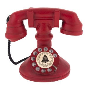 Çevirmeli Nostaljik Telefon 17x12x16 Cm