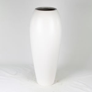 Saksı Vasso Düz Beyaz 30x95 Cm