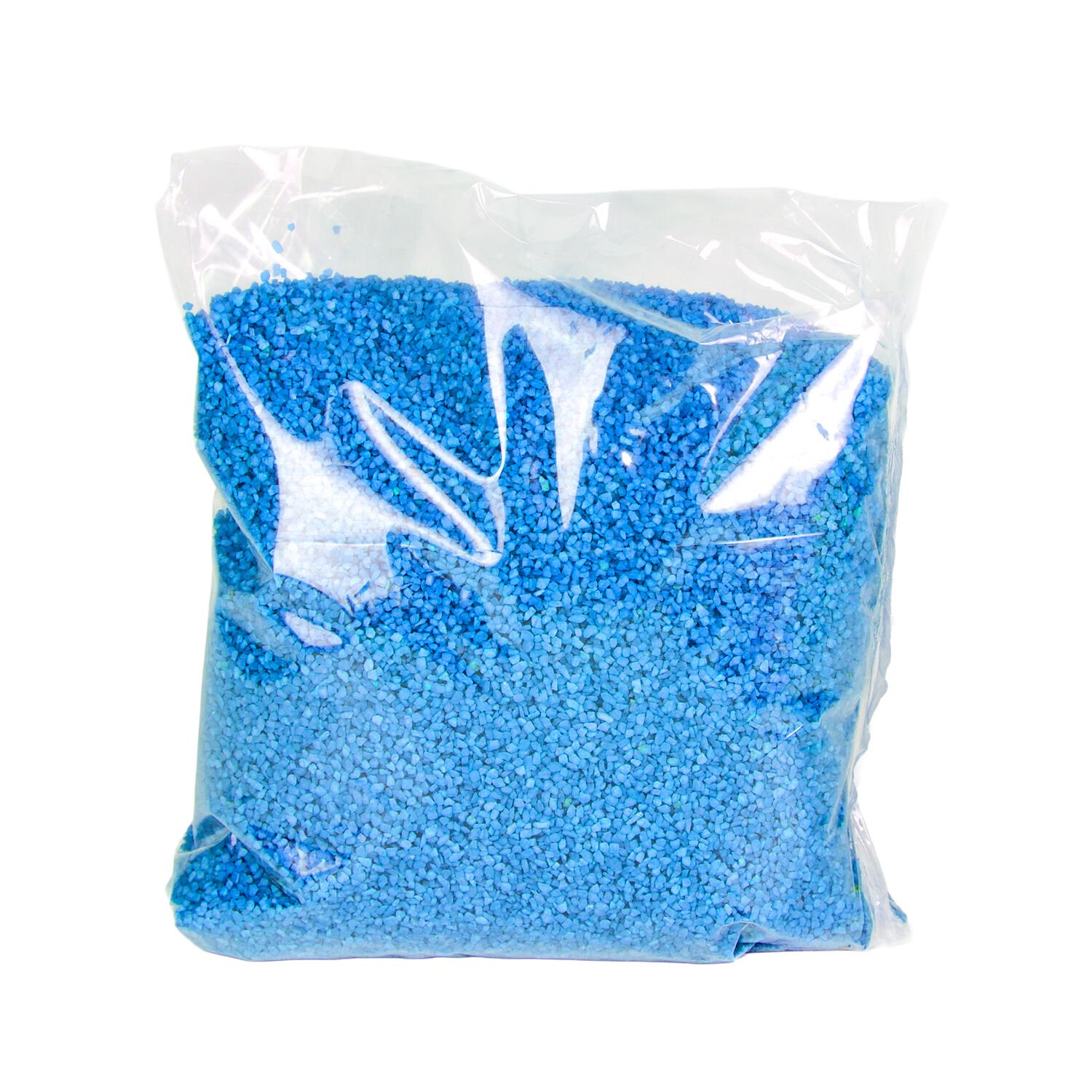 Renkli Dekoratif Vazo Saksı Kumu Mavi 1,8 Kg.