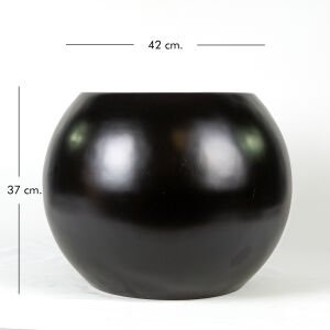 Saksı Küre 42x37 Cm. Siyah