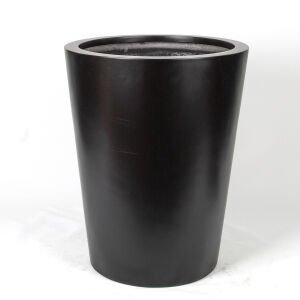 Saksı Oval Veronika 40x40 Siyah