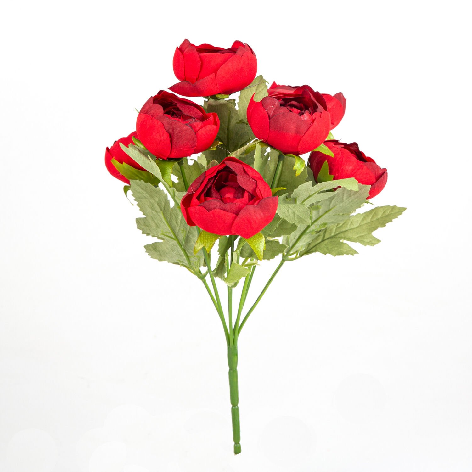 Yapay Çiçek Rannaculus Şakayık Demet Kırmızı 28 Cm.
