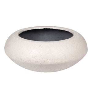 Beton Saksı Büyük Boy Ufo Beyaz 58x25,5 Cm.