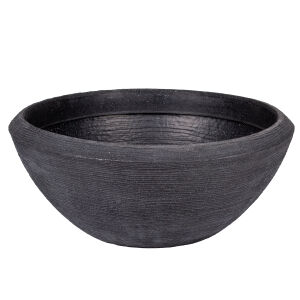 Plastik Saksı Yuvarlak Antrasit 40 Lt. 63x26 Cm.