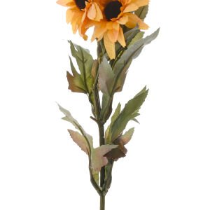 Yapay Çiçek Büyük Papatya Dalı Sarı 65 Cm .
