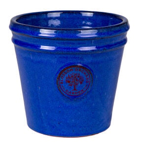 Toprak Saksı Boyalı 6 Litre Mavi 21x19 Cm.