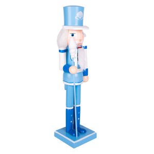 Yılbaşı Süsü Kurşun Asker Mavi Şapkalı Fındıkkıran Mavi 37 Cm.
