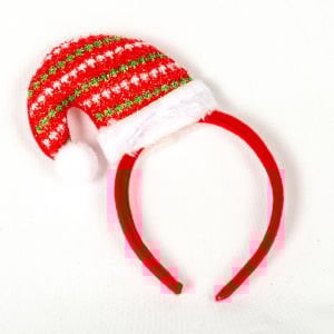 Yılbaşı Süsü, Taç, Yılbaşı Şapka Figürlü, Kırmızı - 12x20 cm