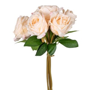 Yapay Gül Demet 6 Çiçekli Krem 32 Cm.