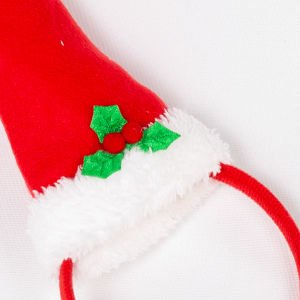 Yılbaşı Süsü Taç Noel Baba Şapka Kırmızı 12x32 Cm.