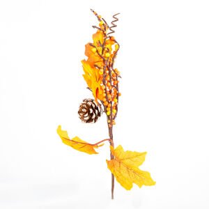 Yılbaşı Süsü Pike Kozalaklı Berry Turuncu 10 x 30 Cm.