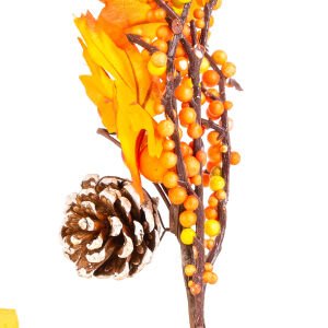 Yılbaşı Süsü Pike Kozalaklı Berry Turuncu 10 x 30 Cm.