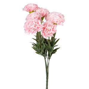 Yapay Karanfil Demeti Islak Dokulu Pembe 42 Cm.