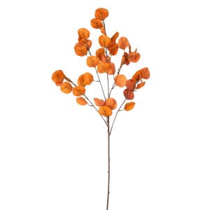 Yapay Para Yaprağı Dalı Turuncu 90 Cm.