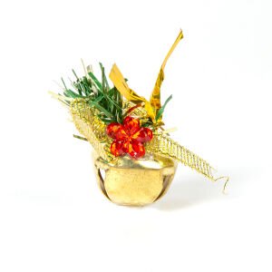 Yılbaşı Süsü Çan 6'lı Paket Dore 2.5x4,5 Cm.