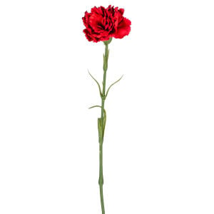 Yapay Karanfil Dalı Islak Dokulu Kırmızı 8x50 Cm.