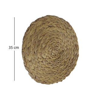 Hasır Yuvarlak Amerikan Servis Natural 35 cm