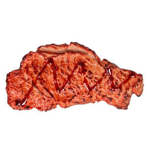 Yapay Tereyağlı Biftek Dilimi Koyu Kahverengi 14x1 Cm.