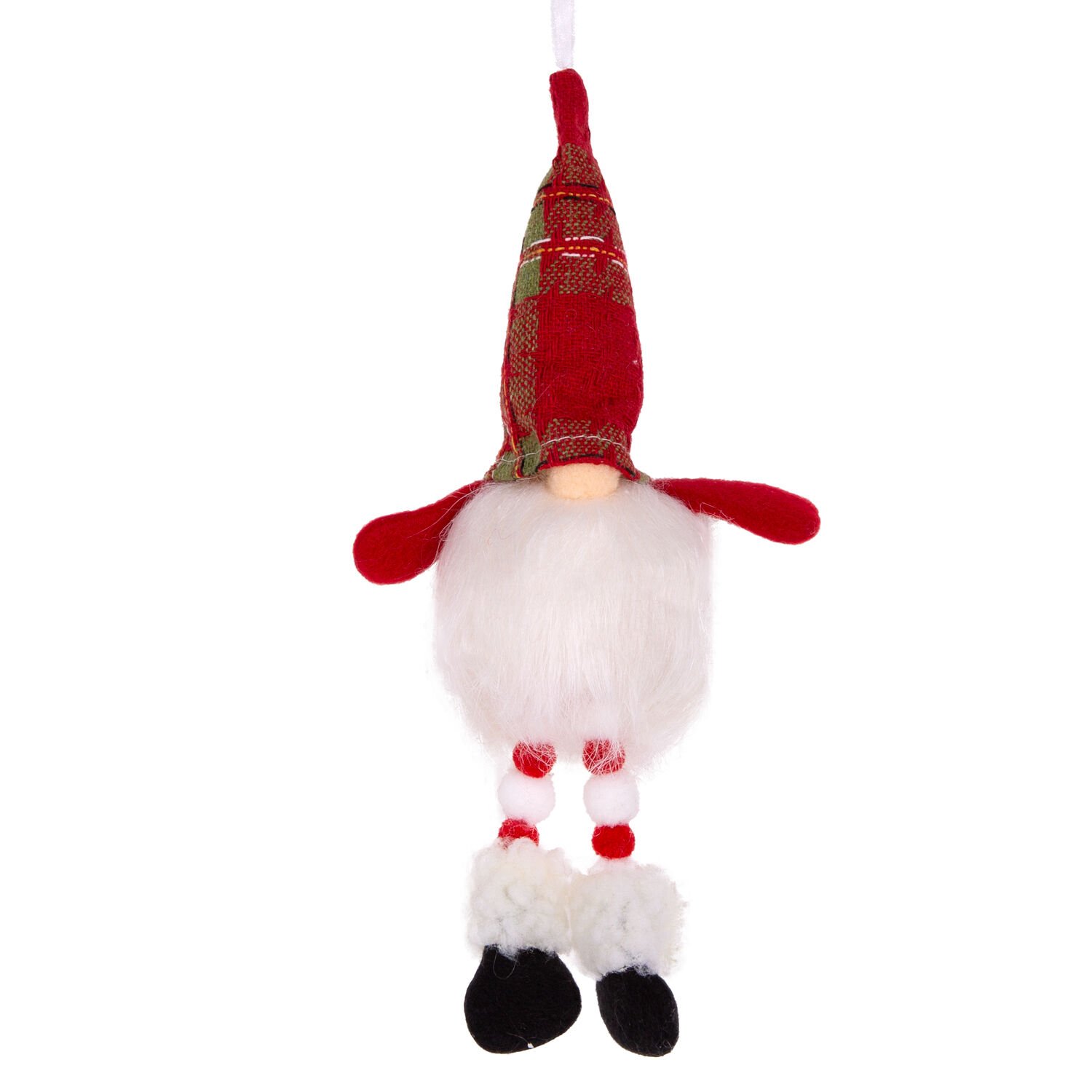 Yılbaşı Süsü Noel Baba Figürü Işıklı Kırmızı-Beyaz 8x27 Cm.