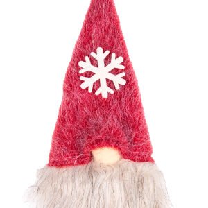 Yılbaşı Süsü Noel Baba Figürü İçeçek Başlığı Kırmızı 12x34 Cm.