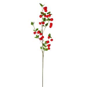 Yapay Kiraz Dalı Kırmızı 92 Cm.