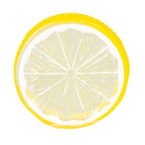 Yapay Limon Dilimi Yuvarlak 10'lu Set Sarı