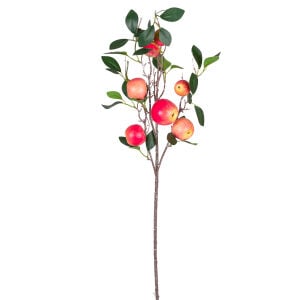 Yapay Elma Dalı Kırmızı 90 Cm.