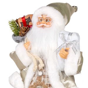 Yılbaşı Hediye Paketi Taşıyan Noel Baba 30 Cm.