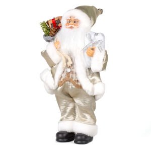 Yılbaşı Hediye Paketi Taşıyan Noel Baba 30 Cm.