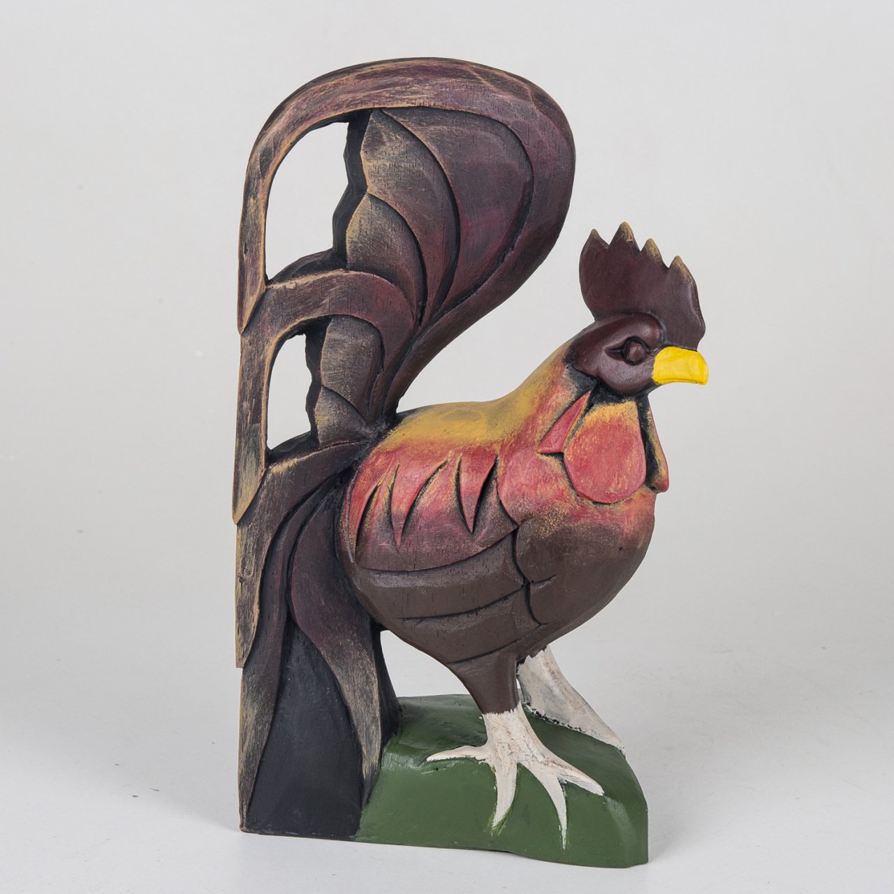 Veramaya Renkli Horoz Biblo 33x19 Cm