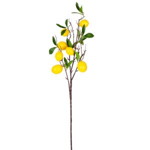 Yapay Limon Dalı Sarı 90 Cm.