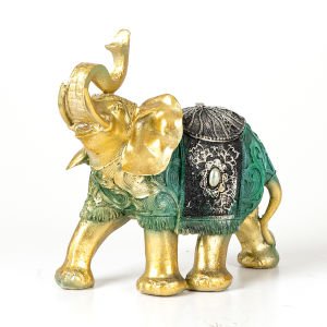 Otantik Fil Biblo Üçlü Set Gold-Yeşil